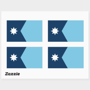 Adesivo Retangular A nova Bandeira do Estado de Minnesota