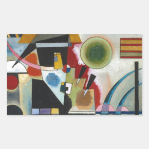 Adesivo Retangular A pintura Abstrato de Kandinsky
