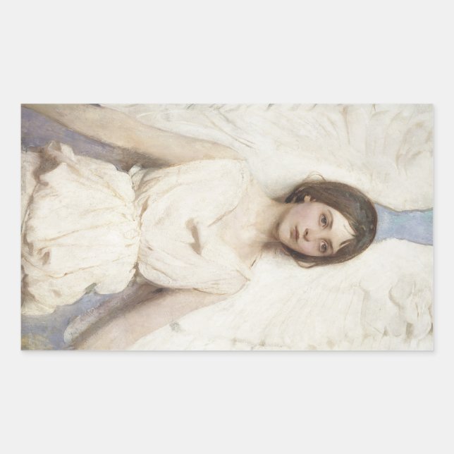Adesivo Retangular Abbott Handerson Thayer - Angel (Frente)