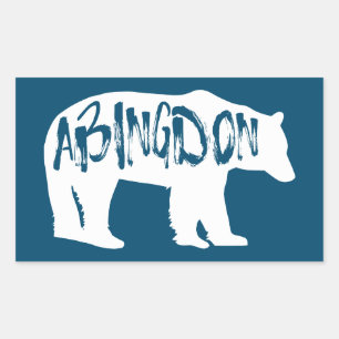 Adesivo Retangular Abingdon Virginia Bear