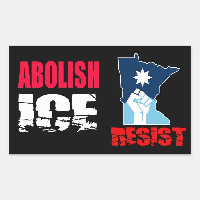 Adesivo Retangular Abolir ICE (Frente)