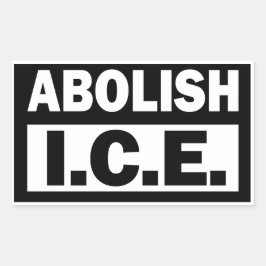 Adesivo Retangular Abolish ICE