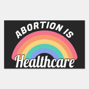 Adesivo Retangular Aborto é assistência médica