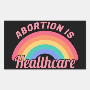 Adesivo Retangular Aborto é assistência médica II