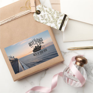 Adesivo Retangular Abrace as Aventuras Mensagens da Vida