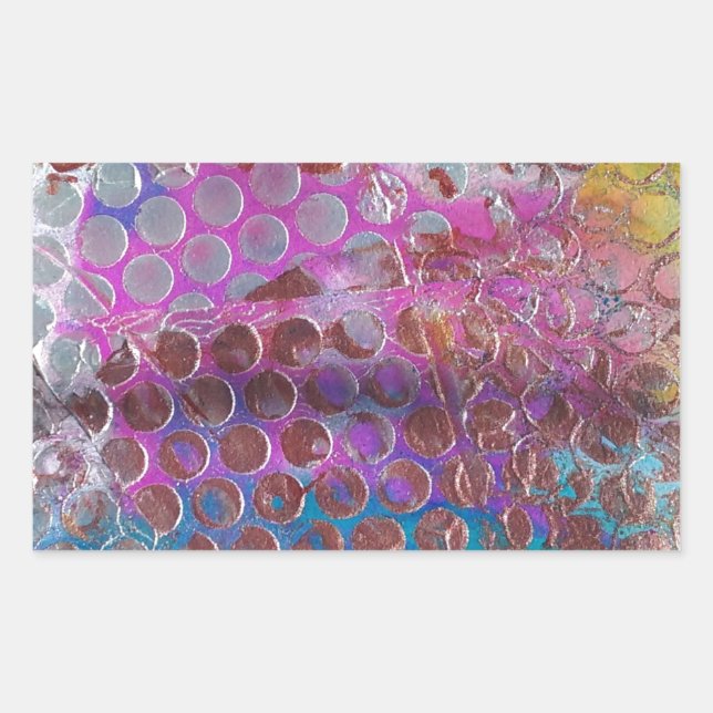 Adesivo Retangular Abstrato (Frente)