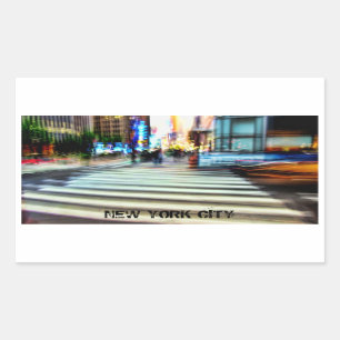 Adesivo Retangular Abstrato da rua NYC