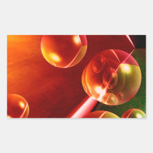 Adesivo Retangular Abstrato de Contemporâneo por Serdar Hizli