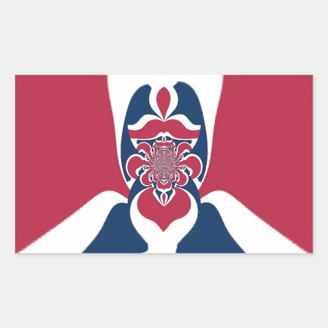 Adesivo Retangular Abstrato E.T. Art Impressão (Frente)