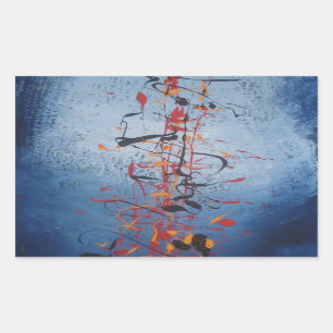 Adesivo Retangular Abstrato moderno