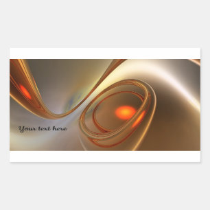 Adesivo Retangular Abstrato trendy e elegante Design 3d