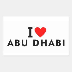 Adesivo Retangular Abu Dhabi Emirados Árabes Unidos cidade do amor co