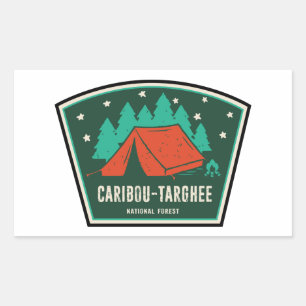 Adesivo Retangular Acampamento Florestal Nacional das Caraíbas-Targh
