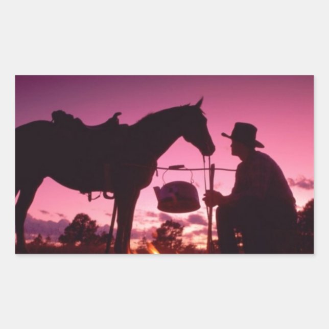 Adesivo Retangular Acampamento Oeste Selvagem (Frente)