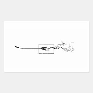 Adesivo Retangular Acorn Sprout Sticker