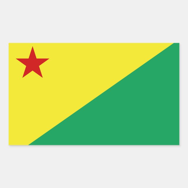 Adesivo Retangular Acre state (Frente)