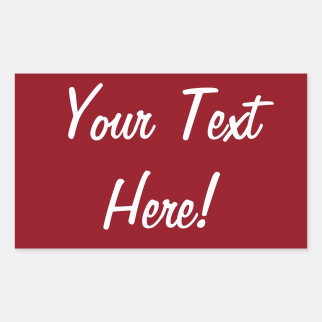 ADESIVO RETANGULAR ADICIONE OS SEUS PRÓPRIOS PALHADORES DE TEXTO (Frente)