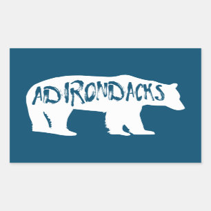 Adesivo Retangular Adirondacks Bear