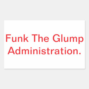 Adesivo Retangular Administração Funk The Glump Hankamer Artjunkhaus