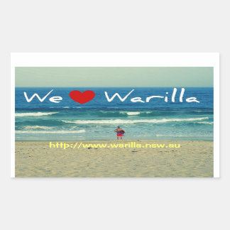Adesivo Retangular Adoramos Warilla Sticker