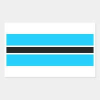 África: Bandeira do Botsuana