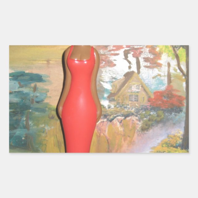 Adesivo Retangular Afro Glam: Uma Beleza Eterno (Frente)