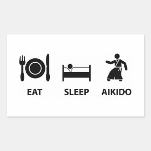 Adesivo Retangular Aikido