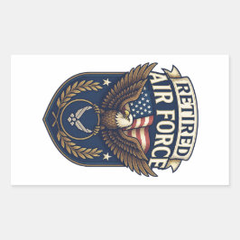 Adesivo Retangular Air Force (USAF)