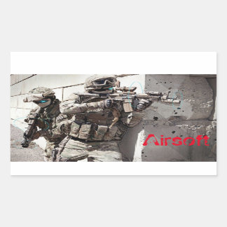 Adesivo Retangular Airsoft Stickers