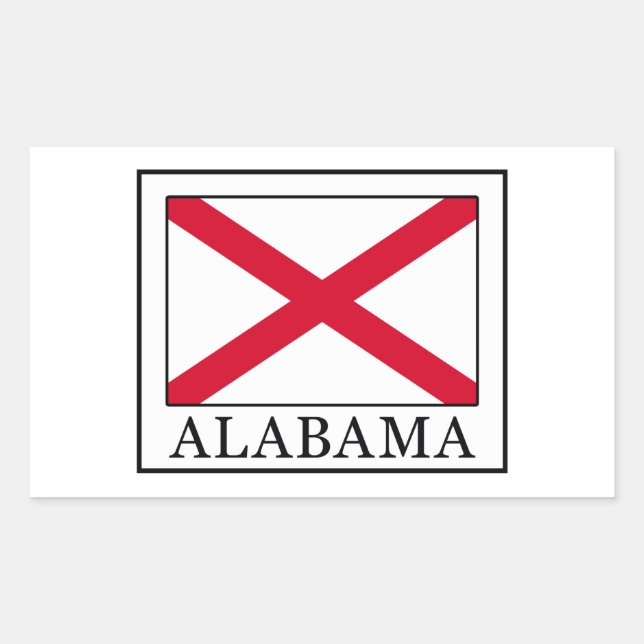 Adesivo Retangular Alabama (Frente)