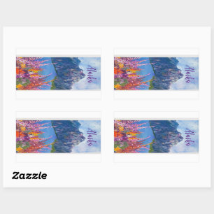 Adesivo Retangular Alaskan Fireweed Mountain Sticker