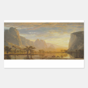 Adesivo Retangular Albert Bierstadt - Vale do Yosemite