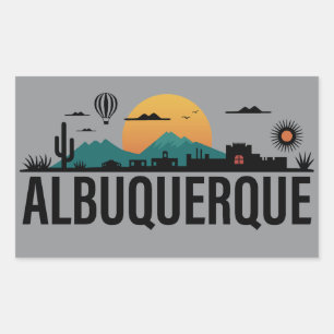 Adesivo Retangular Albuquerque Novo México