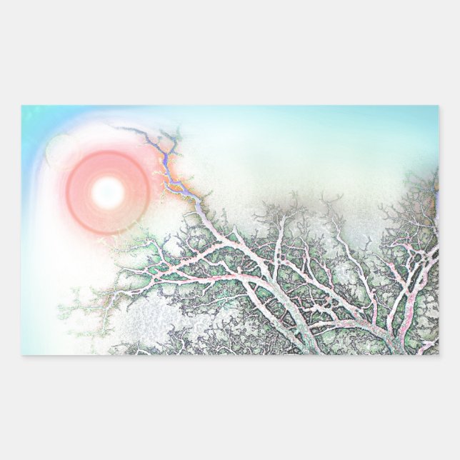 Adesivo Retangular Alcance para o céu (Frente)