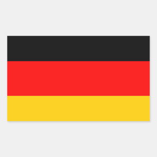 Adesivo Retangular Alemanha estandarte