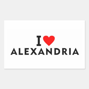 Adesivo Retangular Alexandria cidade Egito EUA Romênia estados unidos