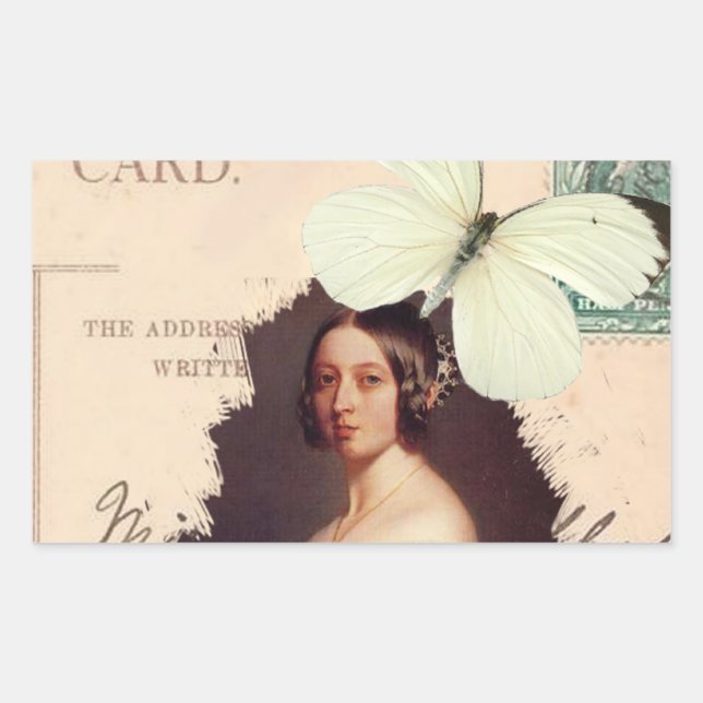 Adesivo Retangular Alexandrina Victoria (Frente)