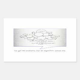 Adesivo Retangular Algoritmo Engraçado