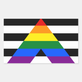 Adesivo Retangular Ally Pride Retângulo Sticker