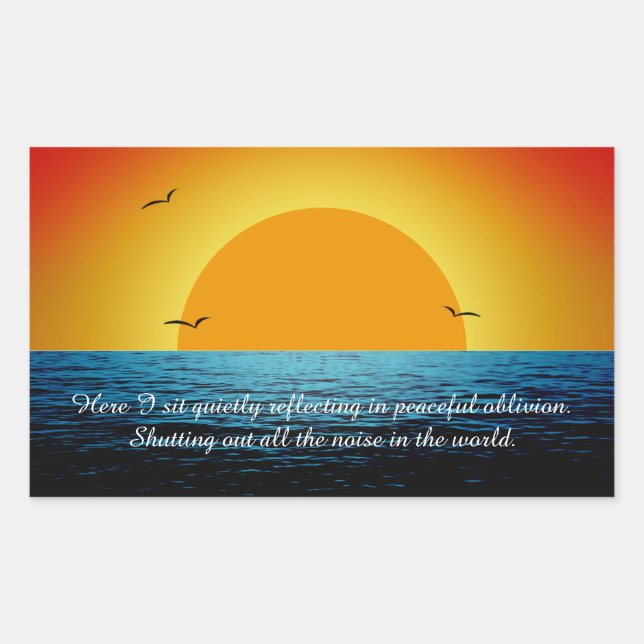 Adesivo Retangular Alma Sunset (Frente)