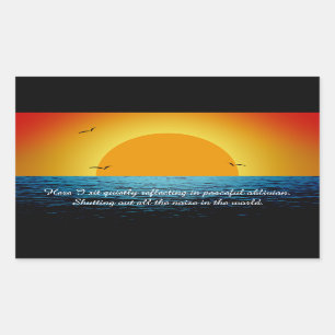 Adesivo Retangular Alma Sunset