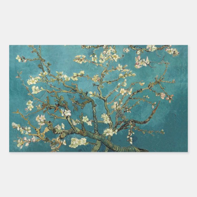Adesivo Retangular Almond Blossom Sticker (Frente)