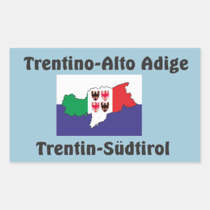 Adesivo Retangular Alto Adige - Alto Adige Itália - Italia