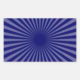 Adesivo Retangular Alvo Azul -