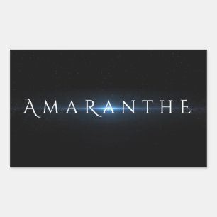 Adesivo Retangular Amaranthe autocolante (preto)