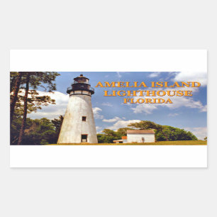 Adesivo Retangular Amelia Island Lighthouse, Flórida Stickers