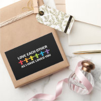 Amem uns aos outros Orgulho Gay LGBTQ Arco-íris Cr