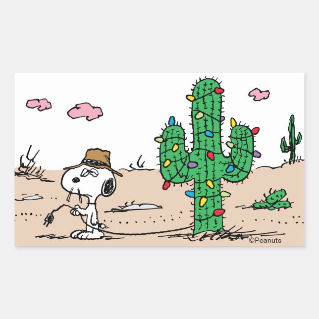 Adesivo Retangular Amendoins | Decorados de Spike para o Feriado (Frente)