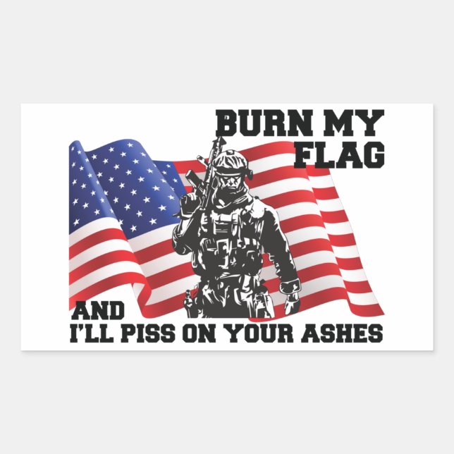 Adesivo Retangular American Patriot  (Frente)