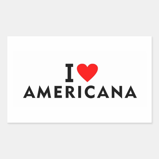 Adesivo Retangular Americana Brasil ama cidade coração como viagem eu (Frente)